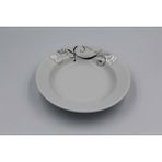 Güral Porselen 6'Lı Eda 19 Cm Çukur Tabak Tek Çiçek 2438