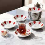 Güral Porselen Acem 12 Parça 10 Cm Çay Tabağı 90193