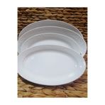 Güral PORSELEN BAHARDALI 4'LÜ KAYIK SALATA SUNUM TABAK (2 ADT 30 CM, 2 ADT 25 CM )