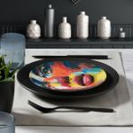 GÜRAL PORSELEN CAMELIA 6 PARÇA BONE PASTA TAKIMI - 2090