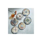 Güral Porselen Camelia Harmony Blue 6 Parça 20 cm Pasta Takımı 4287 - RENK - Desenli