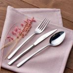 Güral Porselen Cano Gri 73 Parça 12 Kişilik Çatal Bıçak Kaşık Takımı