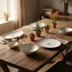 Güral Porselen Flora Green 12 Parça 4 Kişilik Kahvaltı Takımı 48833