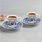 Güral Porselen Gözde Duble Topkapı Kahve Fincan Seti 4 Kişilik - 4 KİŞİLİK