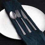 Güral Porselen Gümüş Çelik 12 Kişilik 85 Parça Çatal Kaşık Bıçak Takımı