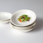 Güral Porselen Güral 6 Parça 19 Cm Çukur Yemek Tabağı Dekorsuz
