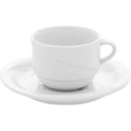 Güral Porselen Istanbul Çay ve Nescafe Fincan Tabaklı1 Adet 170 cc - Beyaz