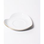 Güral Porselen Kalp 12 cm Çay Tabağı El Dekoru Altın Işleme 20