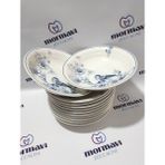 Güral Porselen Kuş 12 Adet 19 cm (Büyük) Çukur Yemek Tabak