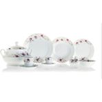 Güral Porselen Safir 82 Parça 12 Kişilik Bone Yemek Takımı