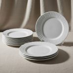 Güral Porselen Sembol 6 Parça 20 cm Pasta Tabağı - renk - Beyaz