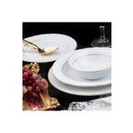 Güral Porselen Soprano 20 cm Düz Pasta Tabak 6'lı Kırık