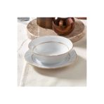 Güral Porselen Soprano 6 Parça 15 Cm Çorba Kasesi Mat Altın Yaldız