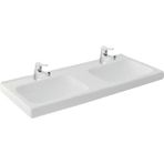 Güral Qube Çift Hazneli Lüx Lavabo - Beyaz 45*100 cm