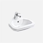 Güral Vit 40 cm x 42 cm Köşe Puzzle Beyaz Lavabo