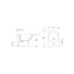 GÜRAL VİT COMPACT BİDE - ABDEST VE AYAK YIKAMA LAVABOSU