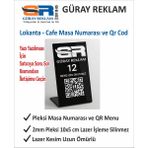 Güray Reklam Pleksi Masa Numarası ve Qr Menü Tabelası - Şık, Dayanıklı ve Fonksiyonel