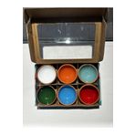 Güray seramik 6 lı rengarenk kase set 8 cm