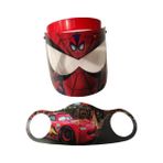 Gürbey Pazarlama Spiderman Siperlik + Şimşek Mcqueen Maske