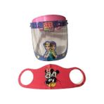 GÜRBEY PAZARLAMA Sue And Se Çocuklar Için Koruyucu Siperlik + Mickey Mouse Maske