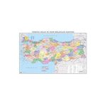 Gürbüz 21023 Türkiye Haritası Mülki Idari Siyasi 70 X 100