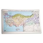 Gürbüz 35x50 cm Türkiye Bölgeler Kabartma Harita