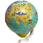 Gürbüz 92251 26 cm Işıklı Abajur Küre My Wıld World - 1 Adet - Karma