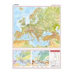 Gürbüz Avrupa Fiziki 70X100 Cm Fiziki Avrupa Haritası