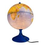 Gurbuz Globe Fiziki Siyasi Kure Isikli 26Cm Yer Kuresi