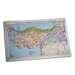 Gürbüz Kabartmalı Türkiye Coğrafi Bölgeler Haritası 35x50