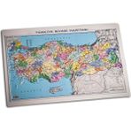 Gürbüz Yayınları Kabartma Türkiye Siyasi Haritası 35 x 50 cm Renkli Detaylarla