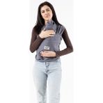 Gürcan Bebe Sling Anakucağı Cepli Bebek Taşıma Şalı – Şapka ve Torba - Gri