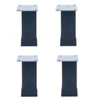 Gürçay Hırdavat Kare Mobilya Ayağı Siyah 10CM (4 Adet)