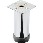 Gürçay Hırdavat Metal Mobilya Ayağı Krom Çap 42 mm - 10 cm 4'lü