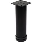 Gürçay Hırdavat Metal Mobilya Ayağı Siyah Çap 42 mm - 15 cm 4'lü