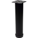 Gürçay Hırdavat Metal Mobilya Ayağı Siyah Çap 42 mm - 20 cm 4'lü