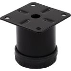 Gürçay Hırdavat Metal Mobilya Ayağı Siyah Çap 42 mm - 5 cm 4'lü
