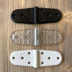 Gürçay Hırdavat Plastik Oval Menteşe 11CM - 2 Adet Beyaz