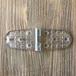 Gürçay Hırdavat Plastik Oval Menteşe 11CM - 2 Adet Şeffaf