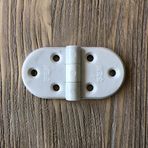 Gürçay Hırdavat Plastik Oval Menteşe 7cm - 2 Adet Beyaz