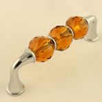 Gürçay Kristal 96 mm Kahve Çekmece Kulpu