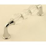Gürçay Kristal Cam Taşlı Kulp 96mm Seffaf
