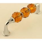 Gürçay Kristal Taşlı Kulp 96mm Kahve