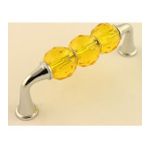 Gürçay Kristal Taşlı Kulp 96Mm Sari