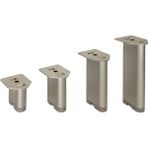Gürçay Metal Mobilya Ayağı D Profil Parlak Krom 4'lü 7 CM