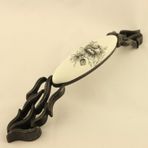 Gürçay Zuhal 160 mm Siyah Porselen Kulp