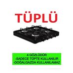GURKAN 4 Lü Set Üstü Lpg TÜPLÜ Ocak 4 Gözlü TÜPLÜ Ocak Tezgah Set Üstü Ocak