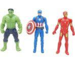 Gürkan Avengers Hulk & Iron Man & Kaptan Amerika Figür - Renkli