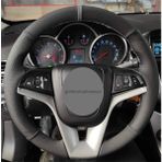 Gürler Oto Aksesuar Chevrolet Captiva Alkantra-Karbon Yüzüklü Direksiyon Kılıf Gri Ip