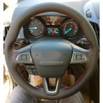 Gürler Oto Aksesuar Ford Focus 2 Uyumlu Kırmızı Ipli Dikmeli Direksiyon Kılıfı 10.5cm - Siyah - Kırmızı